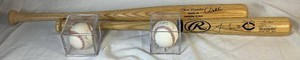 Minnesota Twins Autographed Baseballs and Baseball Bats - Cristian Guzman, Chad Allen, Paul Moliotr & Justin Morneau