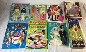 Collection of Vintage Paper Dolls Sets- Ballet Paper Dolls with Stands and 7 Books