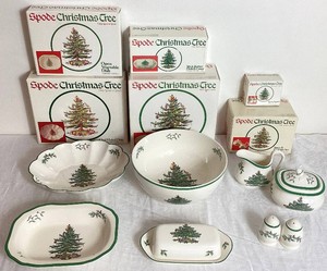 Spode Christmas Tree Serving Pieces