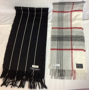Carson Pirie Scott 100% Lambswool Scarf and Cashmink Scarf
