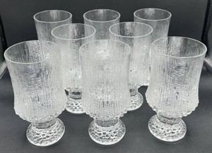 Set of 8 Iittala Ultime Thule Goblets by Tapio Wirkkala