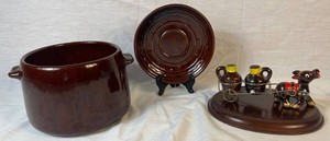 Vintage Mid Century Brown Stoneware Bundle