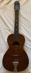 Vintage Supertone Parlor Acoustic Guitar