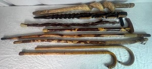 Set of 8 Vintage Canes and Walking Sticks