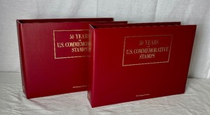 Two Albums of 50 Years of US Commemorative Stamps 1950-1999