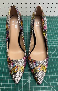 Mix No. 6 Multicolor Snake-Print Pointed Toe Stiletto Heels - US 9.5