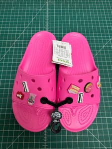 Crocs Classic Slide W 206121 6QQ Flip-Flops Electric Pink W 8.0 New