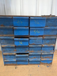 Hardware Bin Cabinet Mixed Fasteners