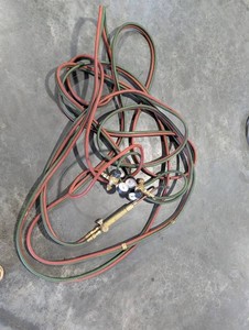 Oxy-Acetylene Torch Hose Set With Regulators and Torch Handle