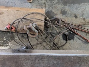 Rigging Hardware Mixed Lot Wire Rope Slings, Shackles & Chain