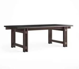 MSRP - $1800 - Cavalletto Home Banco Rectangular Dining Table - Black Romano