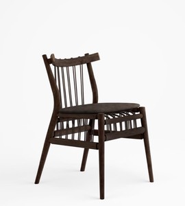 Fansipan Side Chair wLeather Seat Cushion in Banco Brown Leather