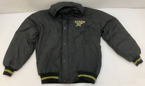 Vintage 1990's NHL Dallas STARS Starter Brand Hooded Official Puffer Jacket Size Large
