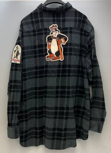 XXXL HAMM'S Beer Adorned Angry Minnow Clothing Company Button Up Flannel Long Sleeve Shirt