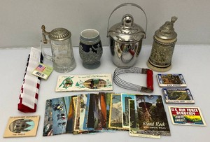 Misc. Vintage Items Including Retro Chome Ice Bucket And More
