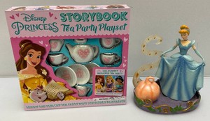 Collectible Disney Items Including Cinderella Trinket Jar And Storybook Princess Tea Party Playset (New)