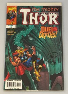 Autographed THOR Vol. 2 #3 Dan Jurgens, John Romita Jr. (In Protective Sleeve)