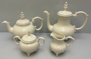Vintage 1973 Jerrie Johnson Pottery Teapot Set