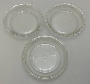 Vintage PYREX #206 Tart Plates Two Have Edge Ripples 6