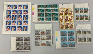 Group Of Misc. Collectible 25 And 29  Cent US Stamp Sheets