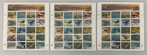 Group Of Misc. Collectible Classic American Aircraft 32 Cent US Stamp Sheets