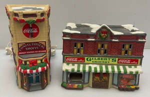 Misc. RARE Collectible Coca-Cola Town Square Collection Porcelain Buildings