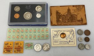 Misc. Coins Including 1971 Proof Set, Susan B. Anthonys And More