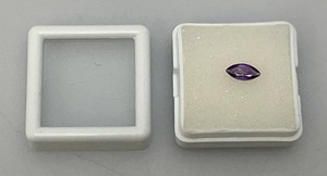 3.87 Ct. Natural Amethyst Marquis Shaped In Protective Case