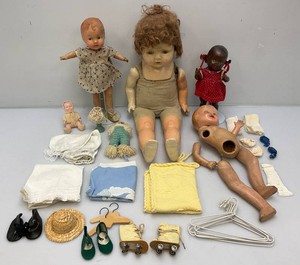 Misc. Vintage Creepy Dolls (Perfect For Making Zombie Dolls)