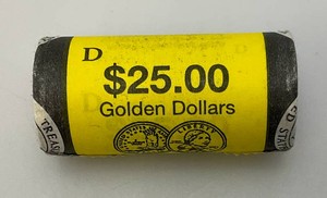 Misc. Denver Mint Sacagawea Dollar Coins $25.00 Roll