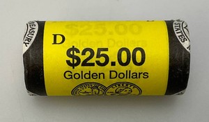 Misc. Denver Mint Sacagawea Dollar Coins $25.00 Roll