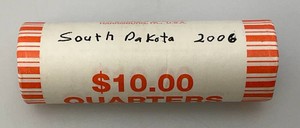 2006 South Dakota Statehood Quarters Factory Sealed Roll