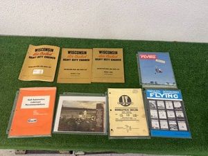 Wisconsin Engines Books, Large Postcard, Flying Magazines