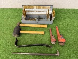Drill Bits, Pipe Wrenches, Pry Bars & Hammers