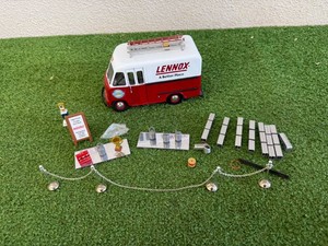 Lennox 1950 Ford Stepvan Bank with Lots of Extras - Interior Lights Up
