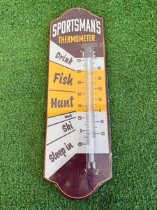 New Sportsmans Metal Thermometer