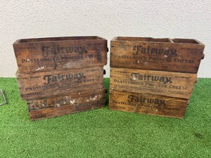 Vintage Wood Cheese Boxes