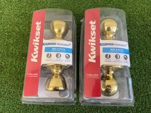 2 New Kwikset Bed & Bath Door Handles