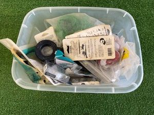 Small Tote of Fishing Supplies - Most New