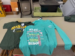 3 New NDSU Bison T Shirts Size S