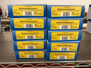 20# 10D Galv Casing Nails - 20 1# Boxes