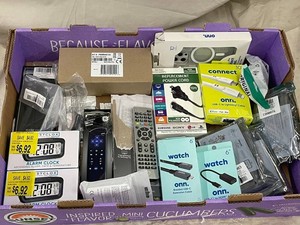 Onn Accessories, Westclox Clocks & TV Remotes Mixed Lot