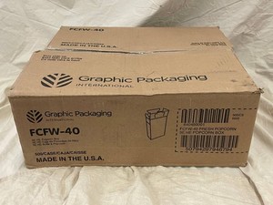 Graphic Packaging FCFW-40 Popcorn Boxes Case of 500