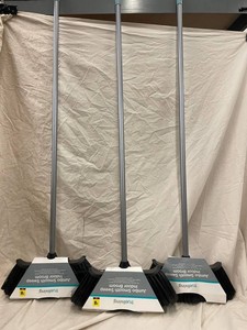 True Living Jumbo Smooth Sweep Indoor Brooms (Lot of 3)