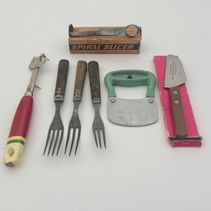 Vintage Mid-Century Kitchen Gadgets &amp Tools  Popeil Spiral Slicer, Chopette, EKCO Opener, &amp More