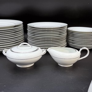 Elegant Vintage Noritake Derry Fine China 5931 Platinum Dinnerware Collection