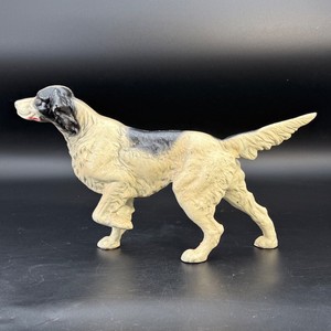 Vintage Cast Iron English Setter Hunting Dog Doorstop 15.5 Heavy 8.3 lbs