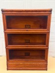 Antique Globe-Wernicke 3-Stack Tiger Oak Barrister Bookcase – Model C 11