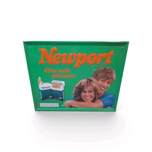 Vintage Newport Metal Cigarette Sign