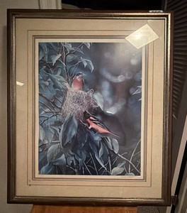 Custom artwork birds, Kevin F. DAMIER hand numbered 11520 hand signed as well. 25 x 30